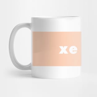 xe / xir - peach Mug